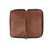 Tan Leather wallet zip up