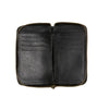 Black Leather wallet zip up