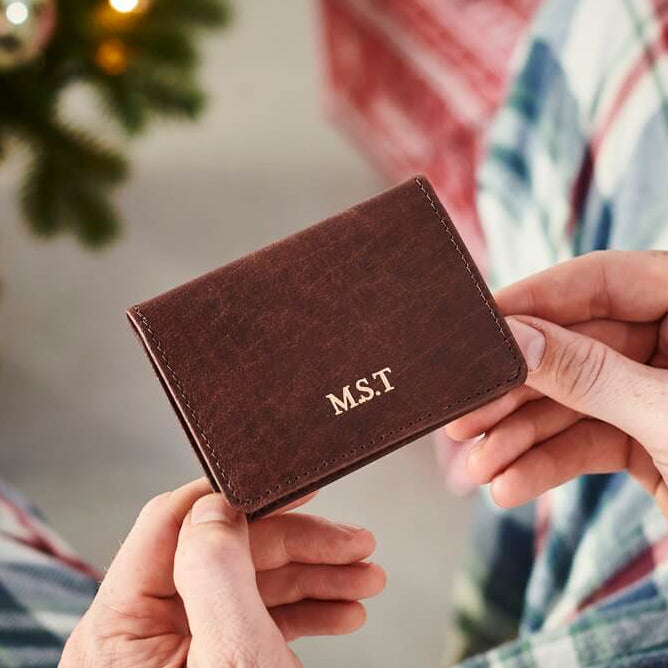 Leather Travel Card Holder