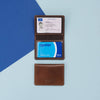 Travel Card Holder Dark Tan