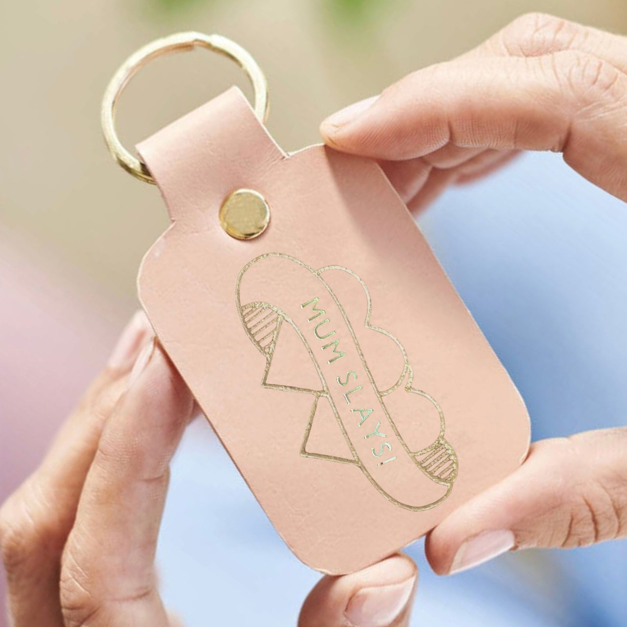 Mum Tattoo Luxury Leather Key Ring