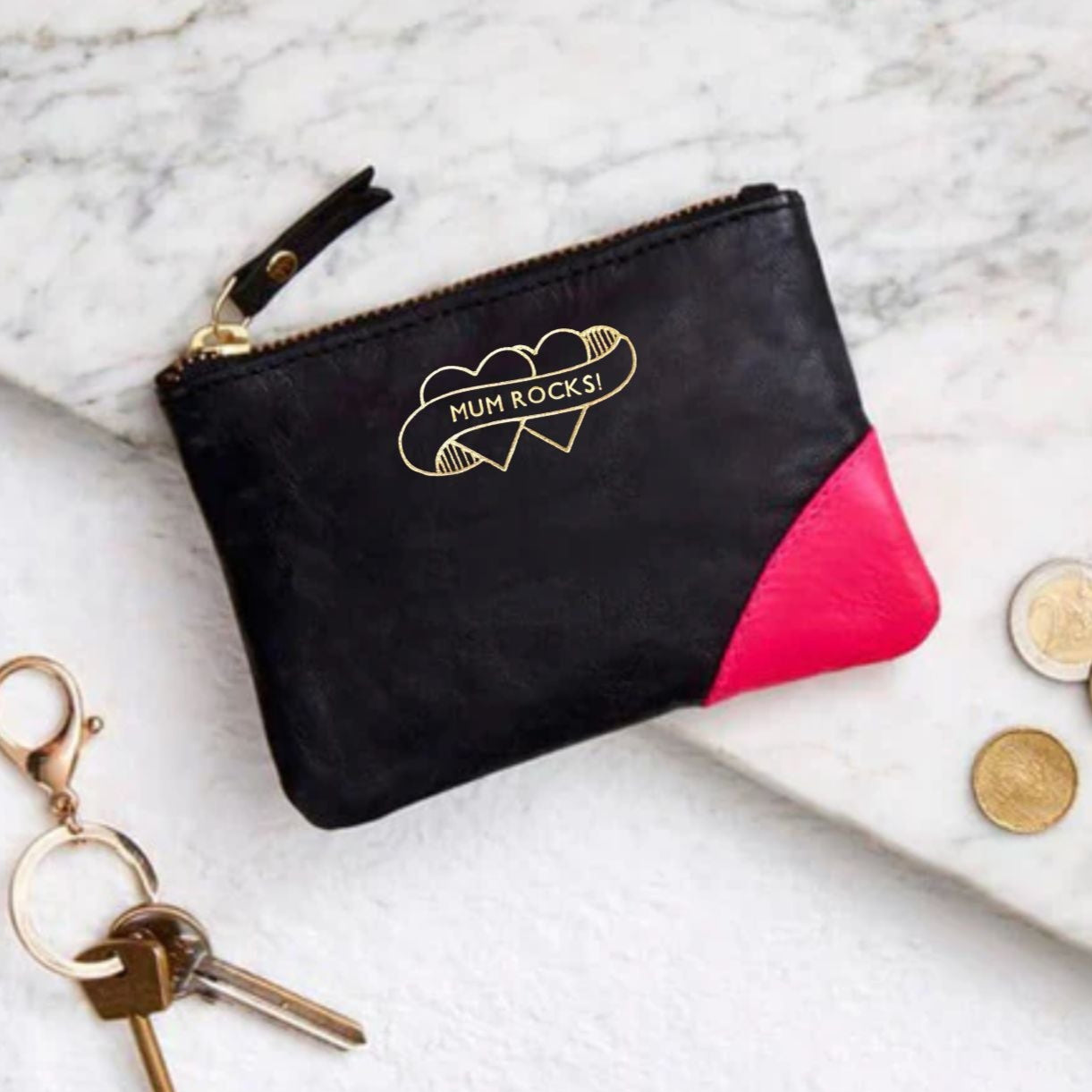 Mum Leather Coin Purse