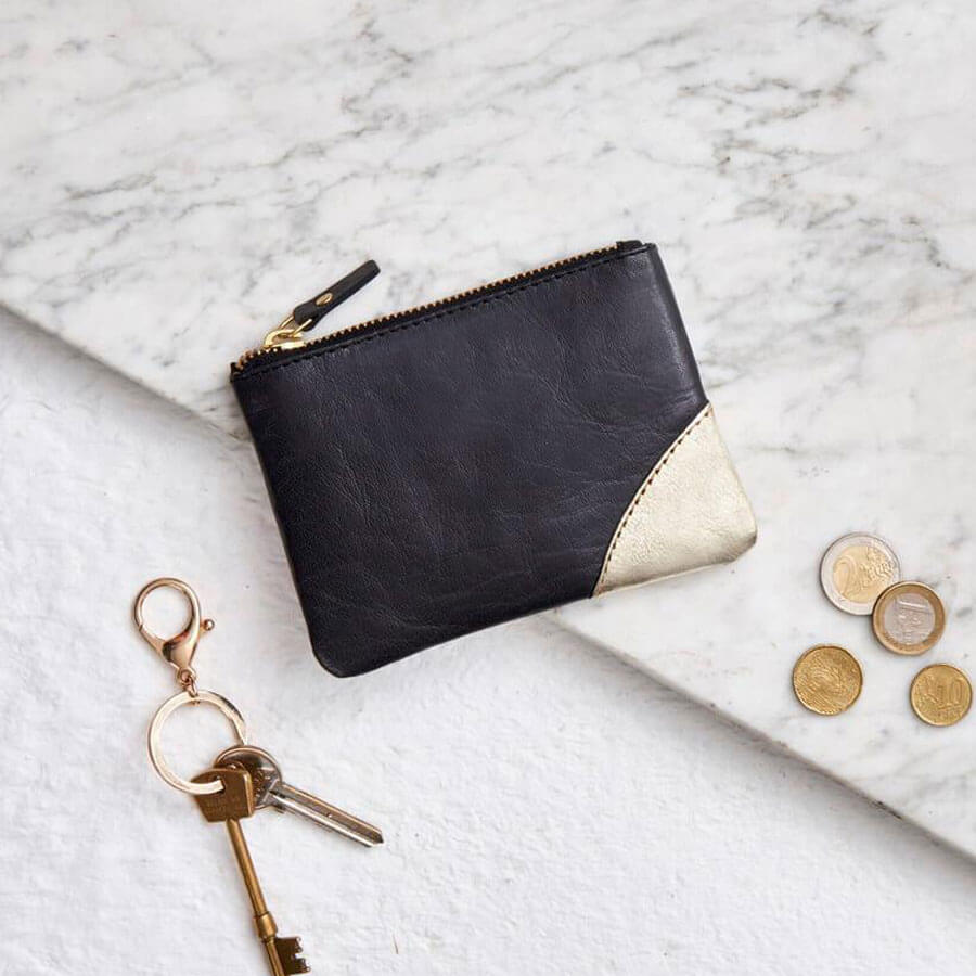 Personalised Leather Coin Purse by Vida Vida Vida Vida Leather Bags Accessories