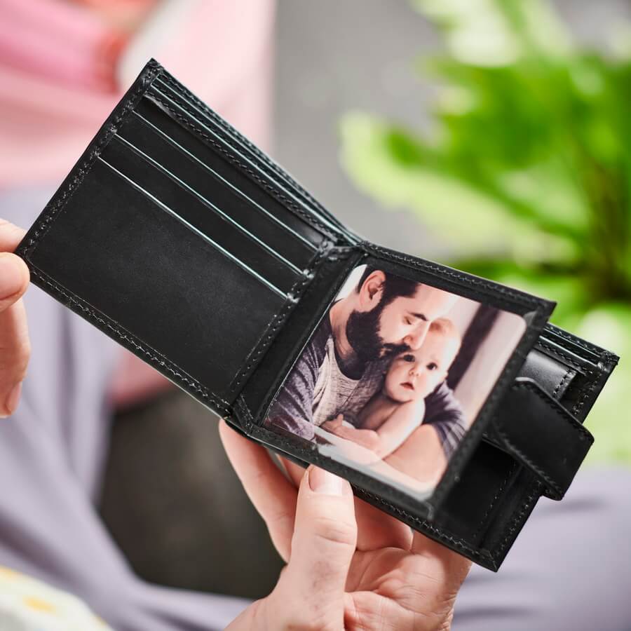 Leather Wallet Leather Gifts For Him Anniversary Personalised