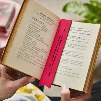 Personalised Leather Bookmark For Book Lovers