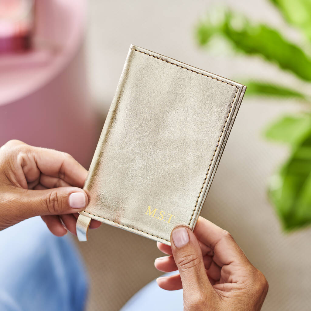 Metallic Passport Cover