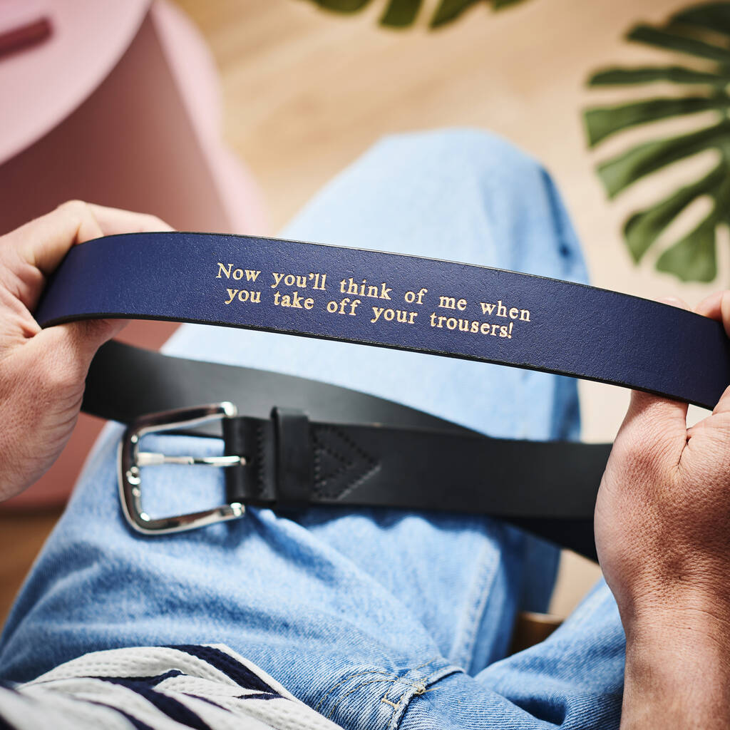 Sassy Message Men's Leather Belt