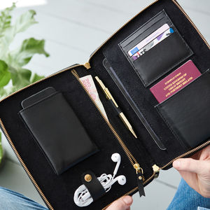 Leather iPad Travel Organiser