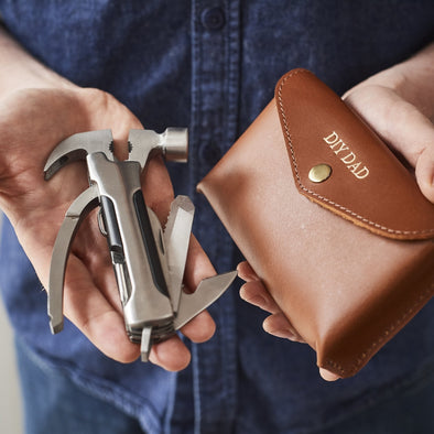 Dads DIY pocket multitool with leather holder