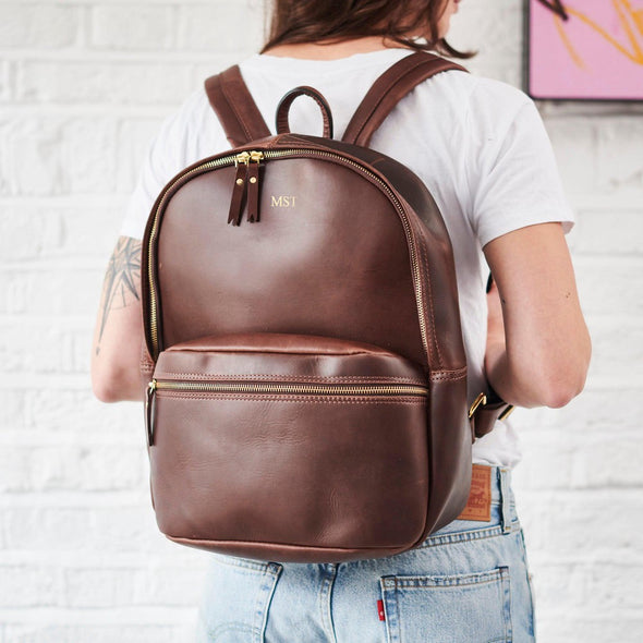 Vida Luxe Leather Backpack