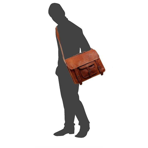 mens special leather laptop bag extra large