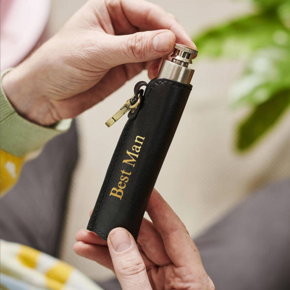 Best Man Personalised Hip Flask