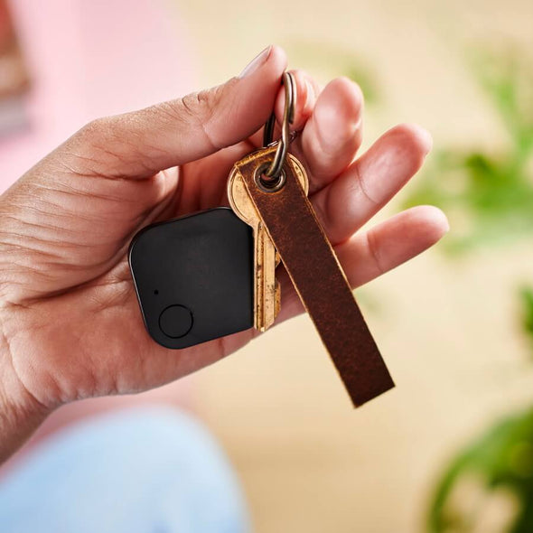 Bluetooth Tracker with Leather Key Ring