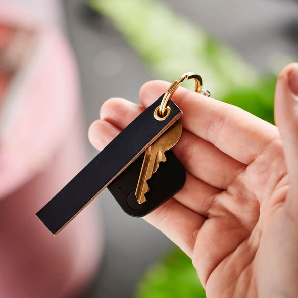 Bluetooth Tracker with Leather Key Ring