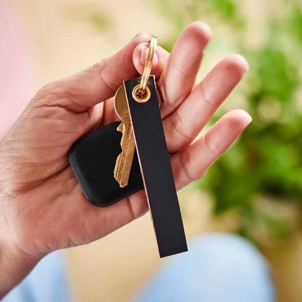 Bluetooth Tracker with Leather Key Ring