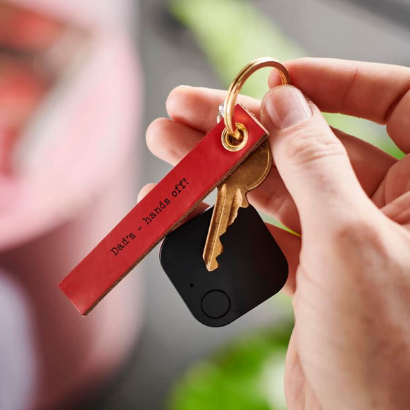 Bluetooth Tracker with Leather Key Ring