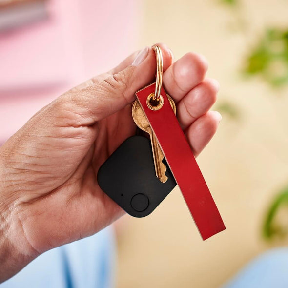 Bluetooth Tracker with Leather Key Ring