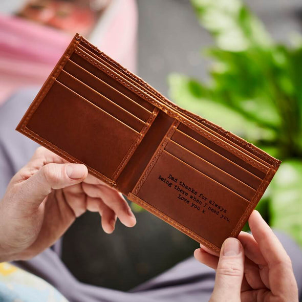 Plaited Leather Credit Card Wallet