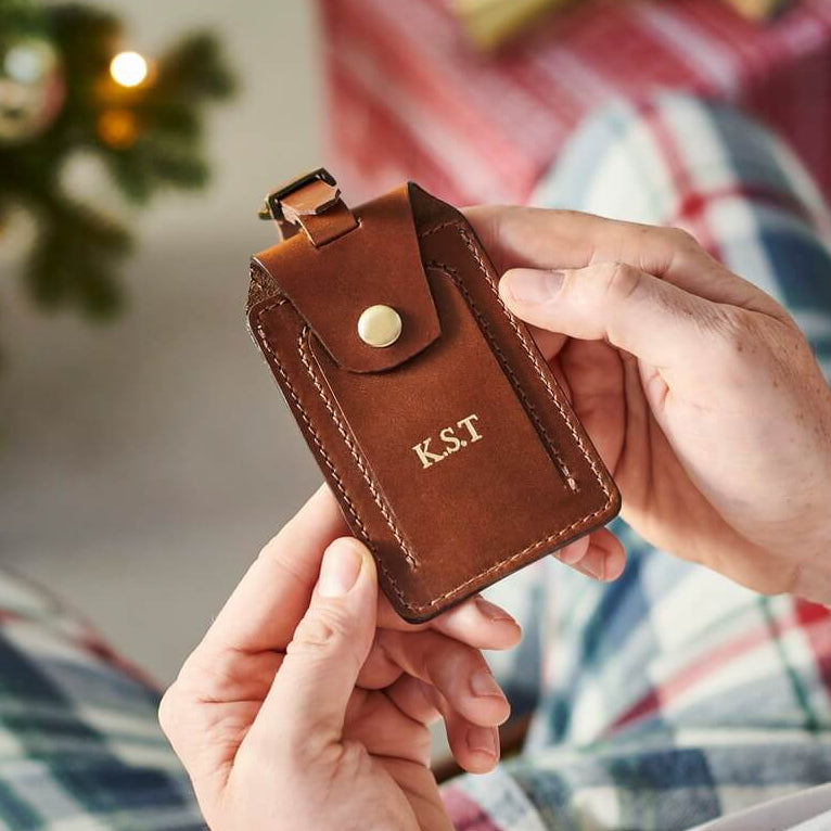 Personalised Luxe Leather Luggage Tag