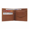 Leather Wallet with Coin Section Tan