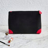 Black and pink coin washbag