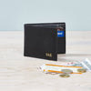 Black Leather Credit Card Wallet Front