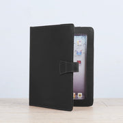 Black Leather iPad Cover With Stand