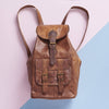 Large Vintage Leather Backpack