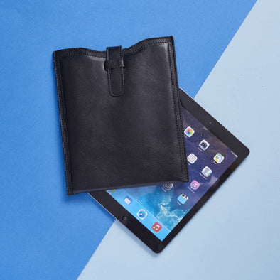 Leather iPad Envelope Sleeve Black