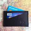 Leather Card Holder Black Contents