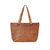 Cutout leather tote bag