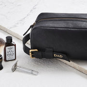 Black wash bag for men
