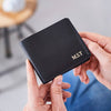 Personalised leather wallet in luxury leather