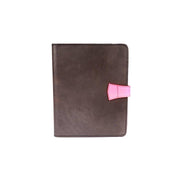 Leather iPad Cover With Stand Neon Pink