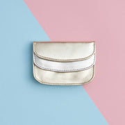 purse gold silver coin scallop