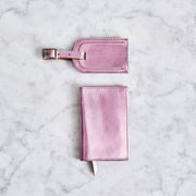 Passport cover and luggage tag set