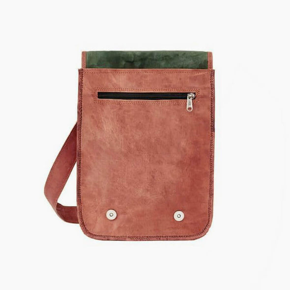 Midi Leather Messenger Bag