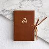Dads leather notebook in tan 