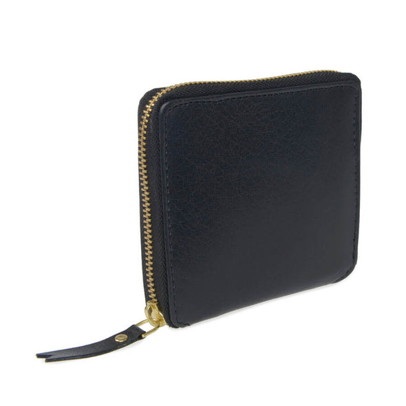 Black leather purse