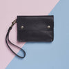 Leather Travel Wallet Black