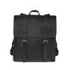 Black rucksack leather