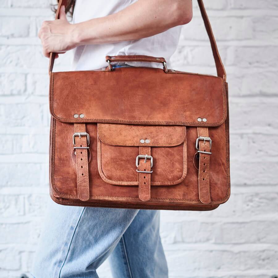 Personalised laptop online bag with handle