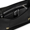 Inside black leather laptop bag 13 inch or smaller