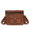 brown tan leather camera bag