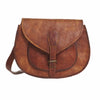 Large Vintage Leather Saddle Bag