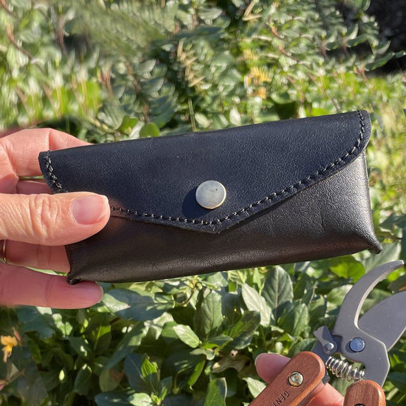 Personalised Leather Holder and Gardening Tool For Dads