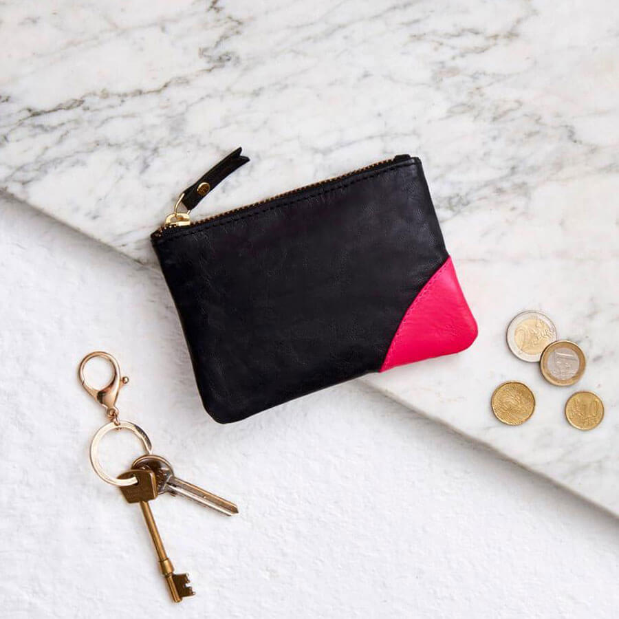 Personalised Leather Coin Purse by Vida Vida Vida Vida Leather Bags Accessories