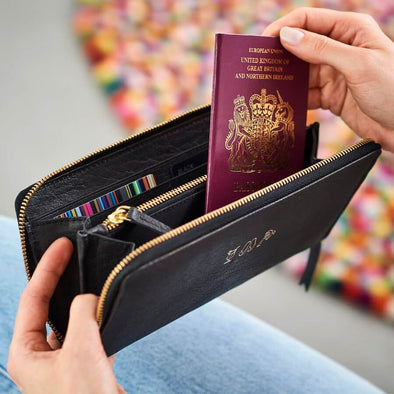 Travel Leather wallet 