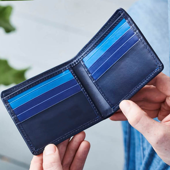 3 Colour Leather Card Wallet with RFID