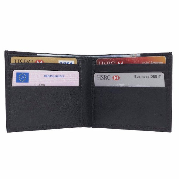 Black Leather Credit Card Wallet